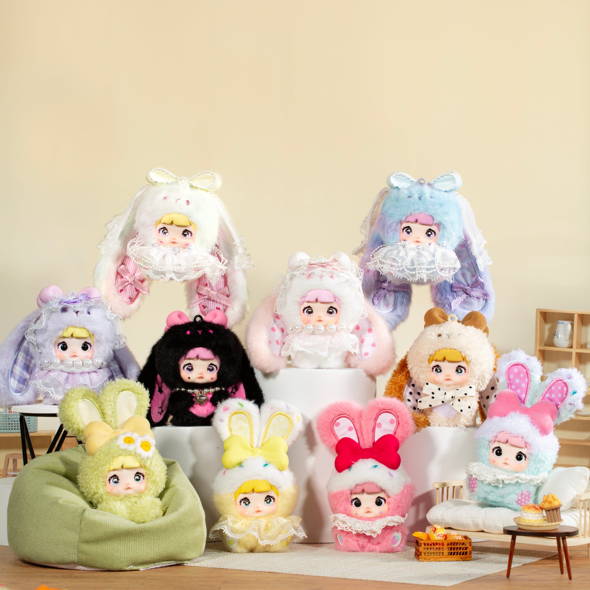 Nommi Baby - V2 Sweetheart Bunny Series by HiToy - Small Bacteria | UK Stockist