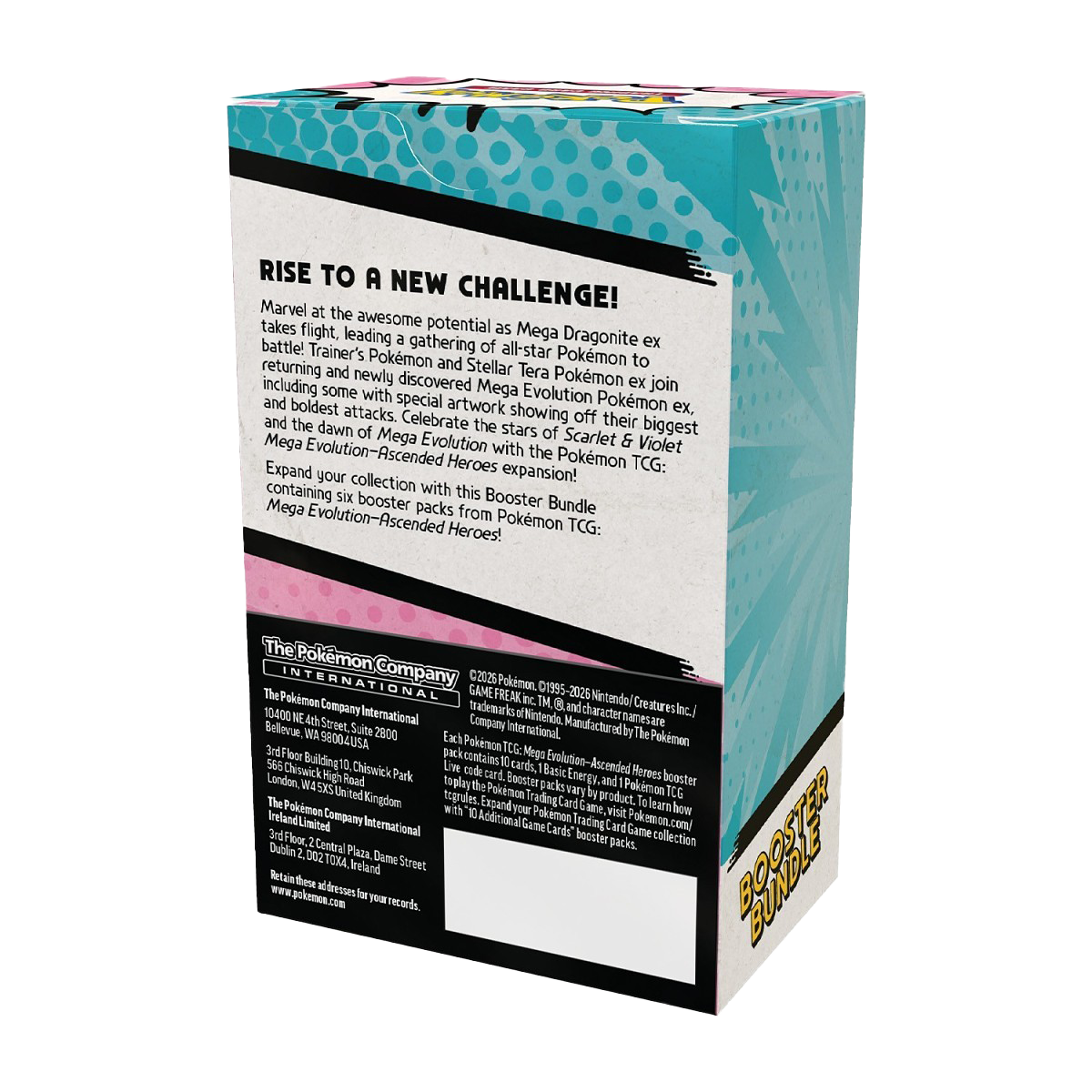 Pokémon Mega Evolution-Ascended Heroes Booster Bundle (6 Packs) - Small Bacteria | UK Stockist