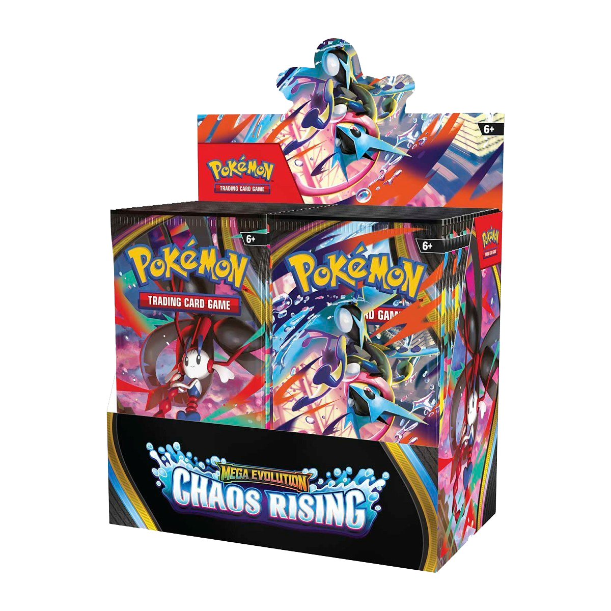 Pokémon Mega Evolution-Chaos Rising Booster Display Box (36 Packs) - Small Bacteria | UK Stockist