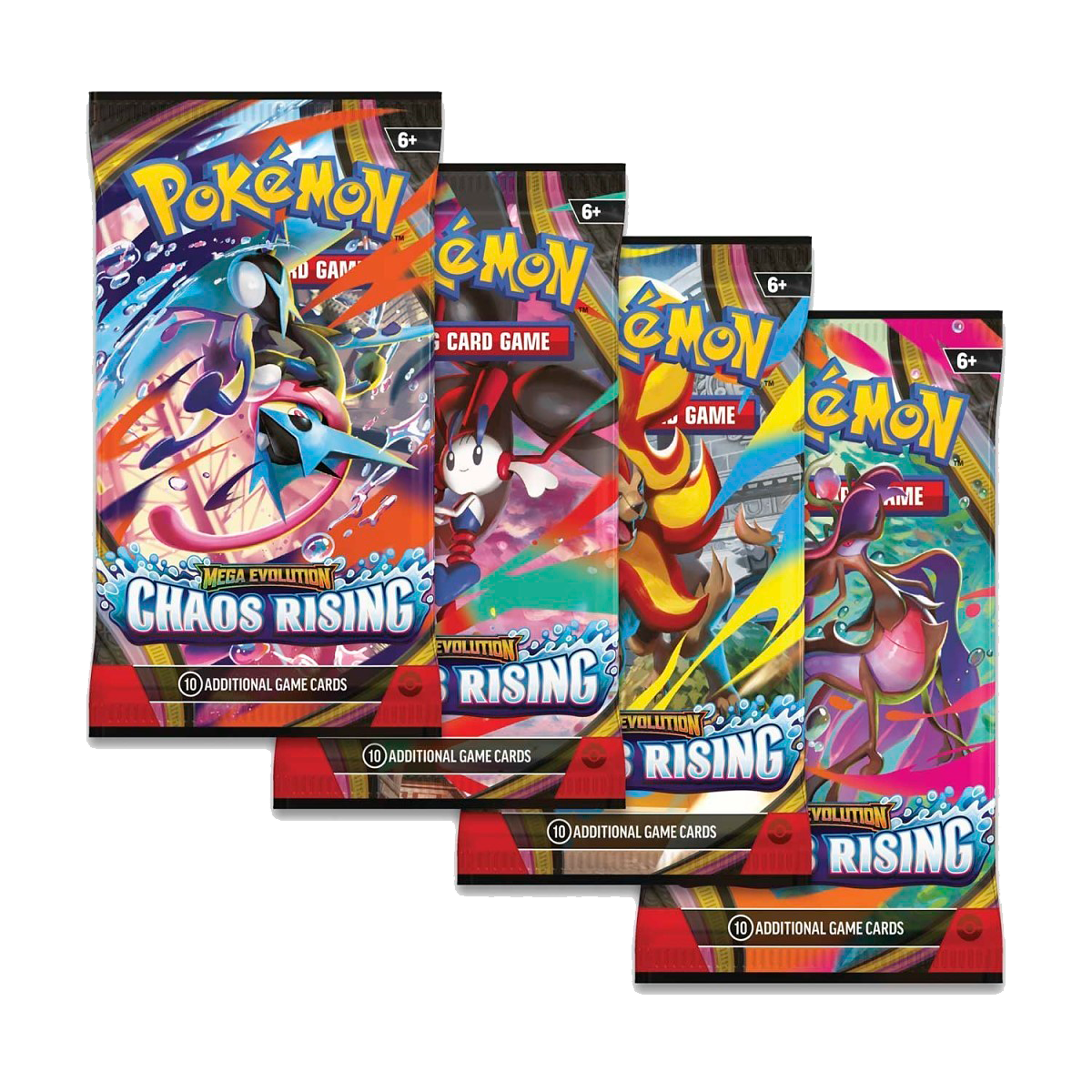 Pokémon Mega Evolution-Chaos Rising Half Booster Box (18 Packs) - Small Bacteria | UK Stockist