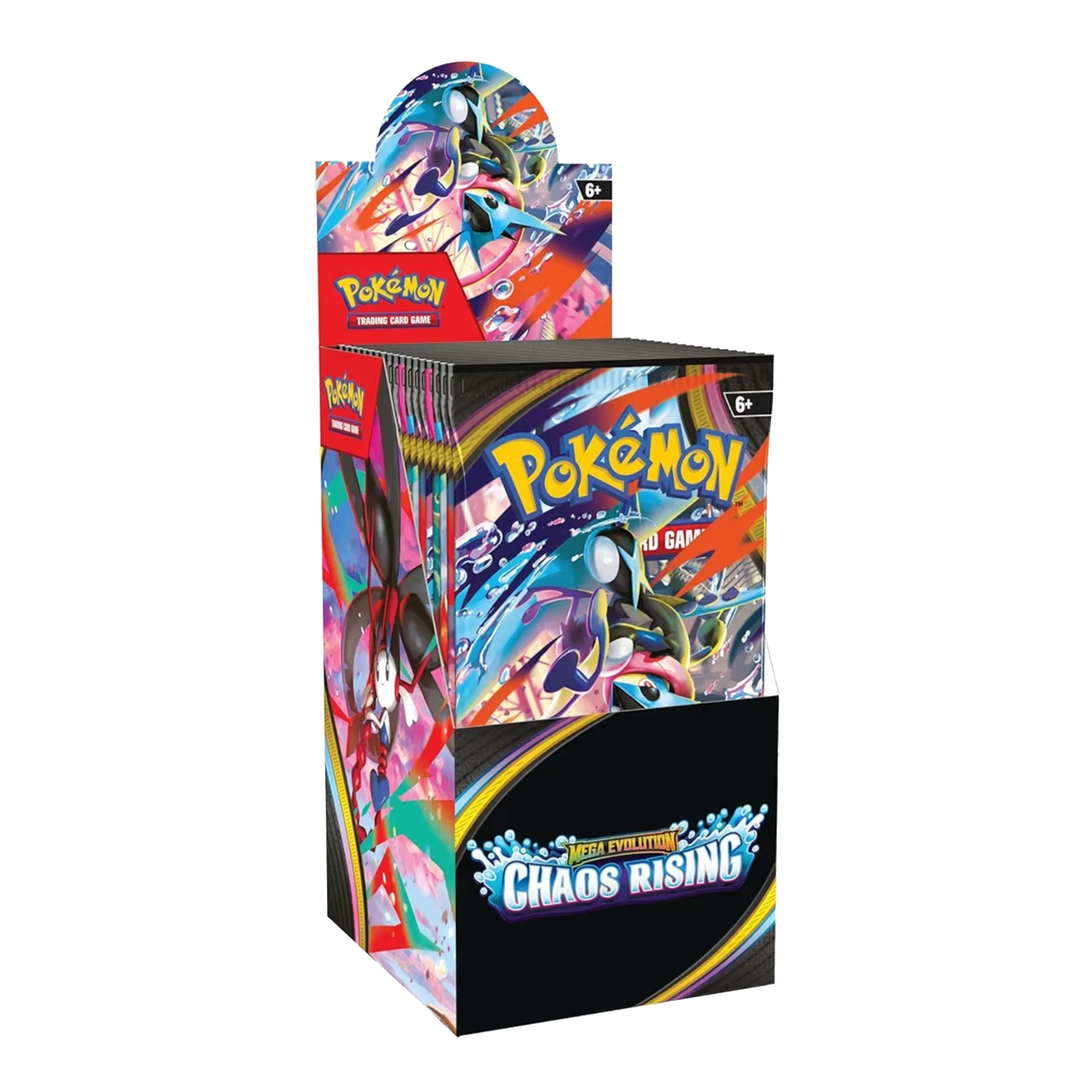 Pokémon Mega Evolution-Chaos Rising Half Booster Box (18 Packs) - Small Bacteria | UK Stockist
