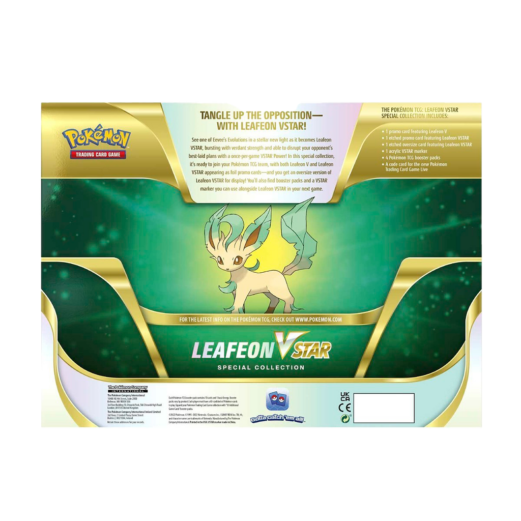 Pokémon Leafeon VStar Special Collection - Small Bacteria | UK Stockist