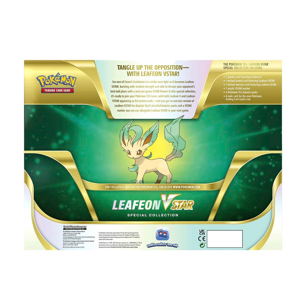 Pokémon Leafeon VStar Special Collection - Small Bacteria | UK Stockist