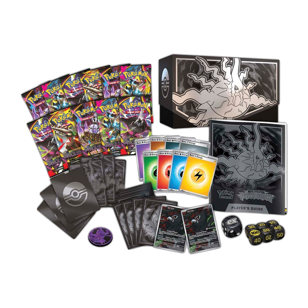 Pokémon Center Mega Evolution-Pitch Black Elite Trainer Box - Small Bacteria | UK Stockist