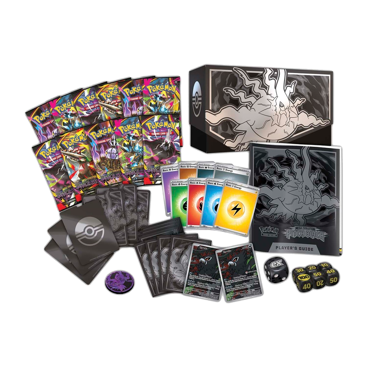 Pokémon Center Mega Evolution-Pitch Black Elite Trainer Box - Small Bacteria | UK Stockist