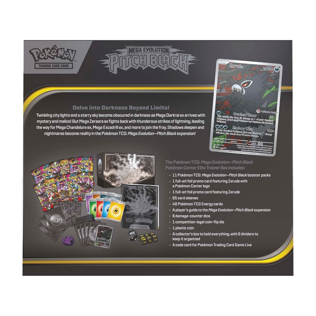 Pokémon Center Mega Evolution-Pitch Black Elite Trainer Box - Small Bacteria | UK Stockist