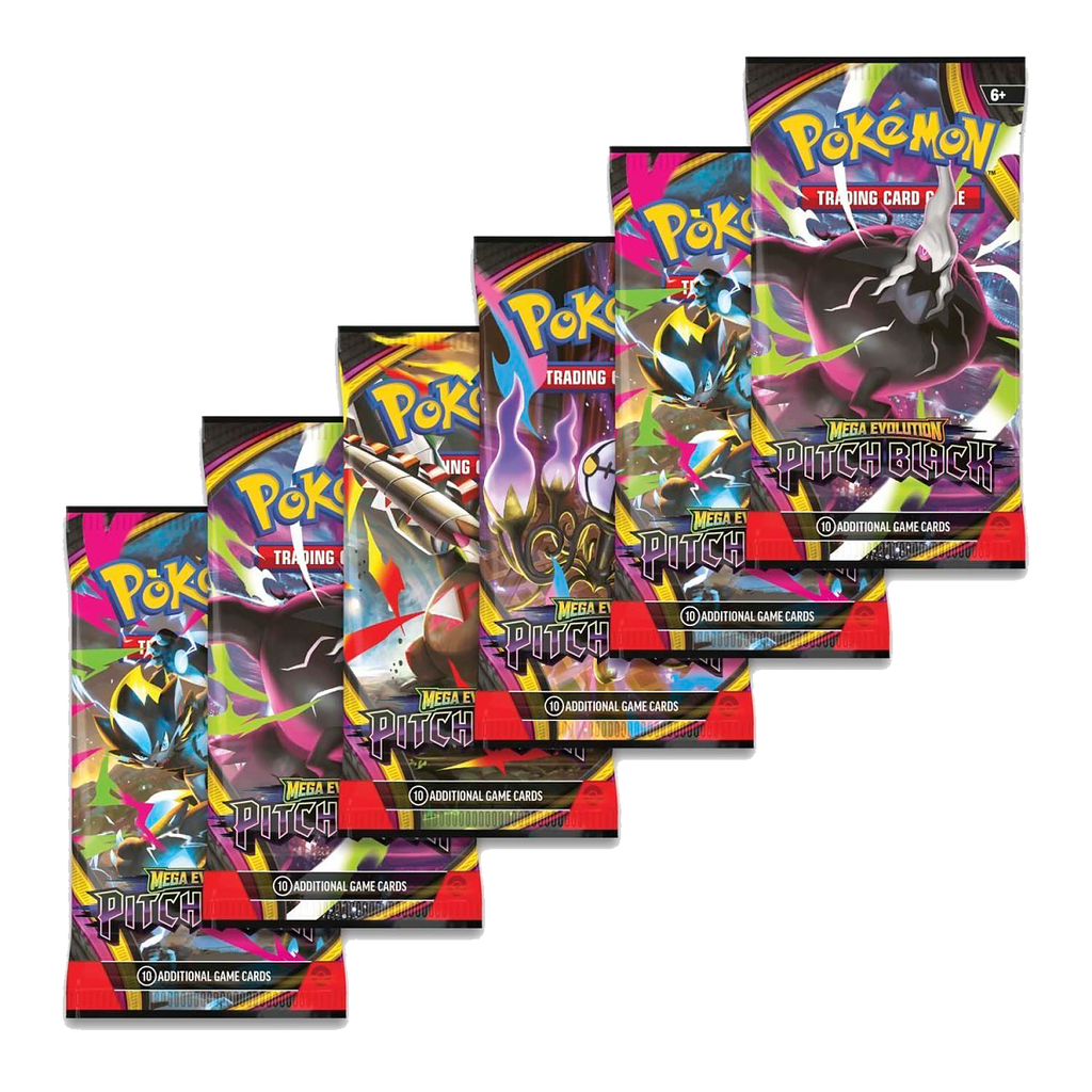 Pokémon Mega Evolution-Pitch Black Half Booster Box (18 Packs) - Small Bacteria | UK Stockist