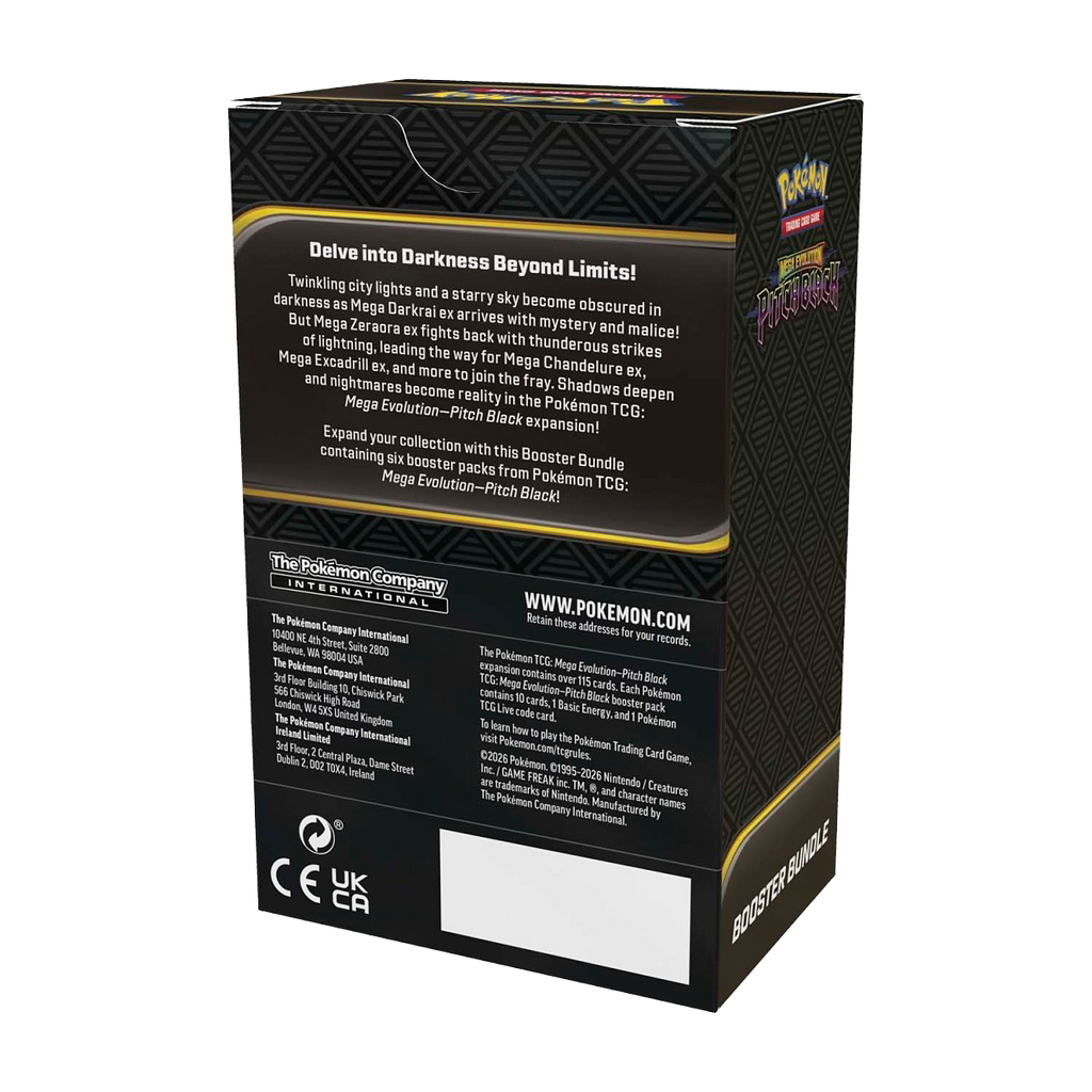 Pokémon Mega Evolution-Pitch Black Booster Bundle (6 Packs)