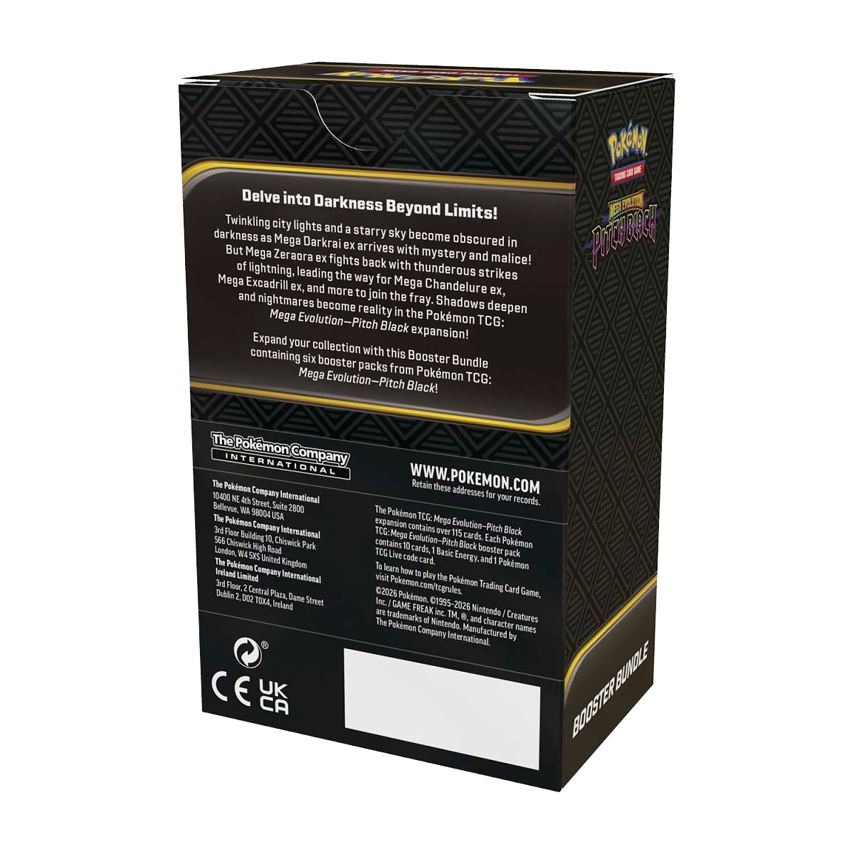 Pokémon Mega Evolution-Pitch Black Booster Bundle (6 Packs)