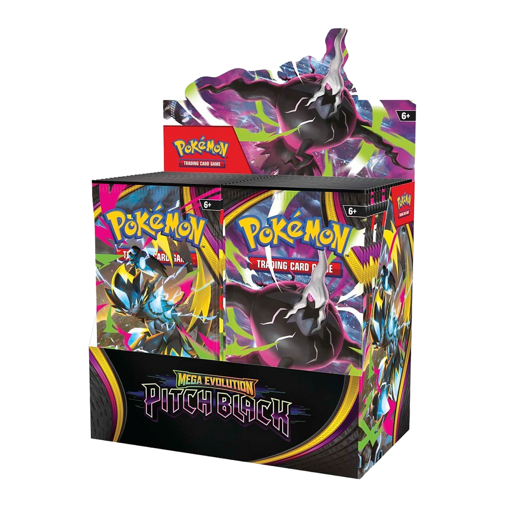 Pokémon Mega Evolution-Pitch Black Booster Display Box (36 Packs) - Small Bacteria | UK Stockist