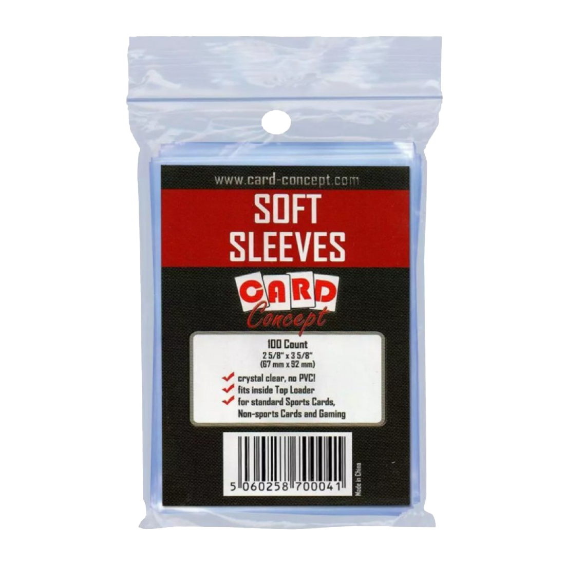 Single Card Holder Soft Sleeves (100pc) by Card Concept - Small Bacteria | UK Stockist