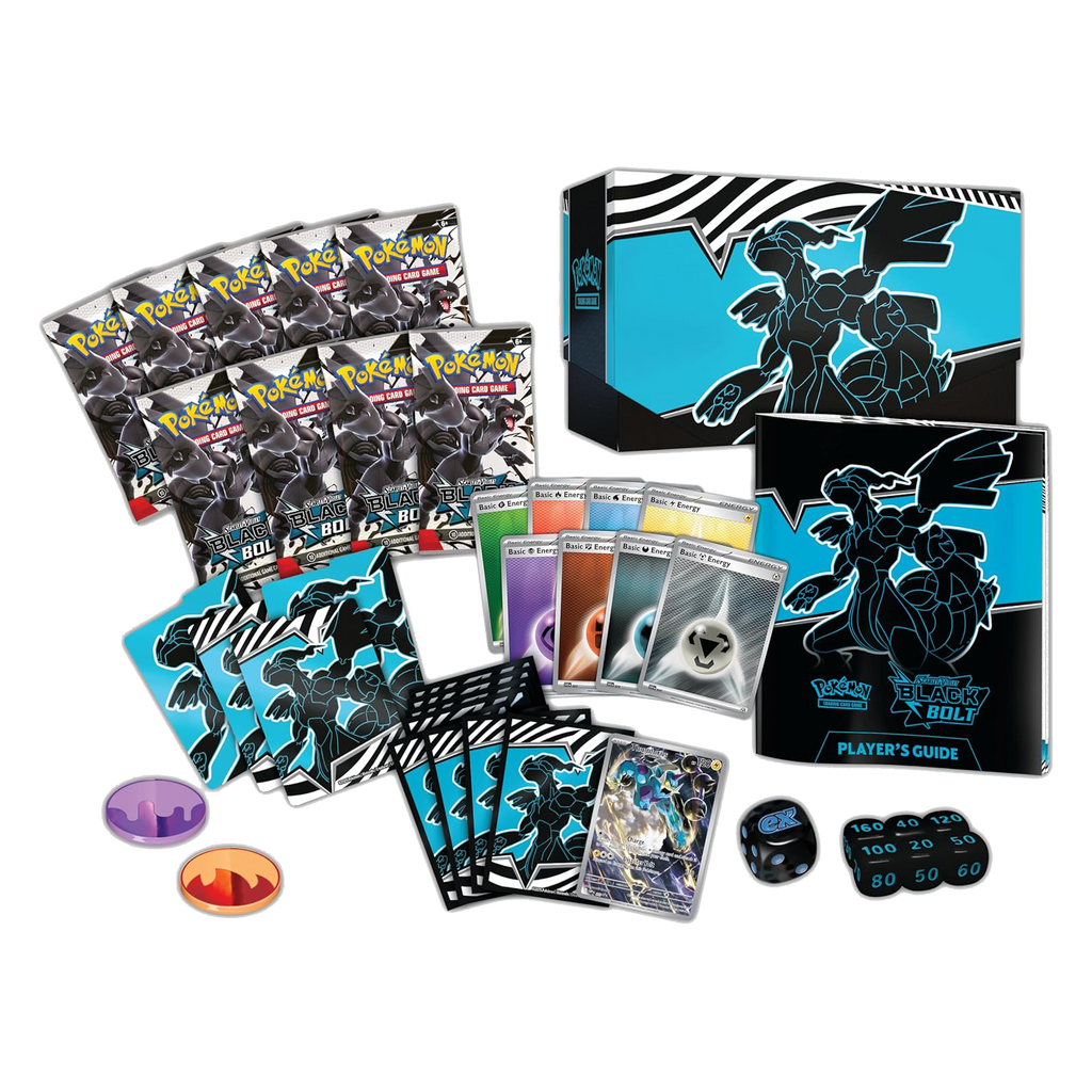 Pokémon Scarlet & Violet - Black Bolt Elite Trainer Box - Small Bacteria | UK Stockist