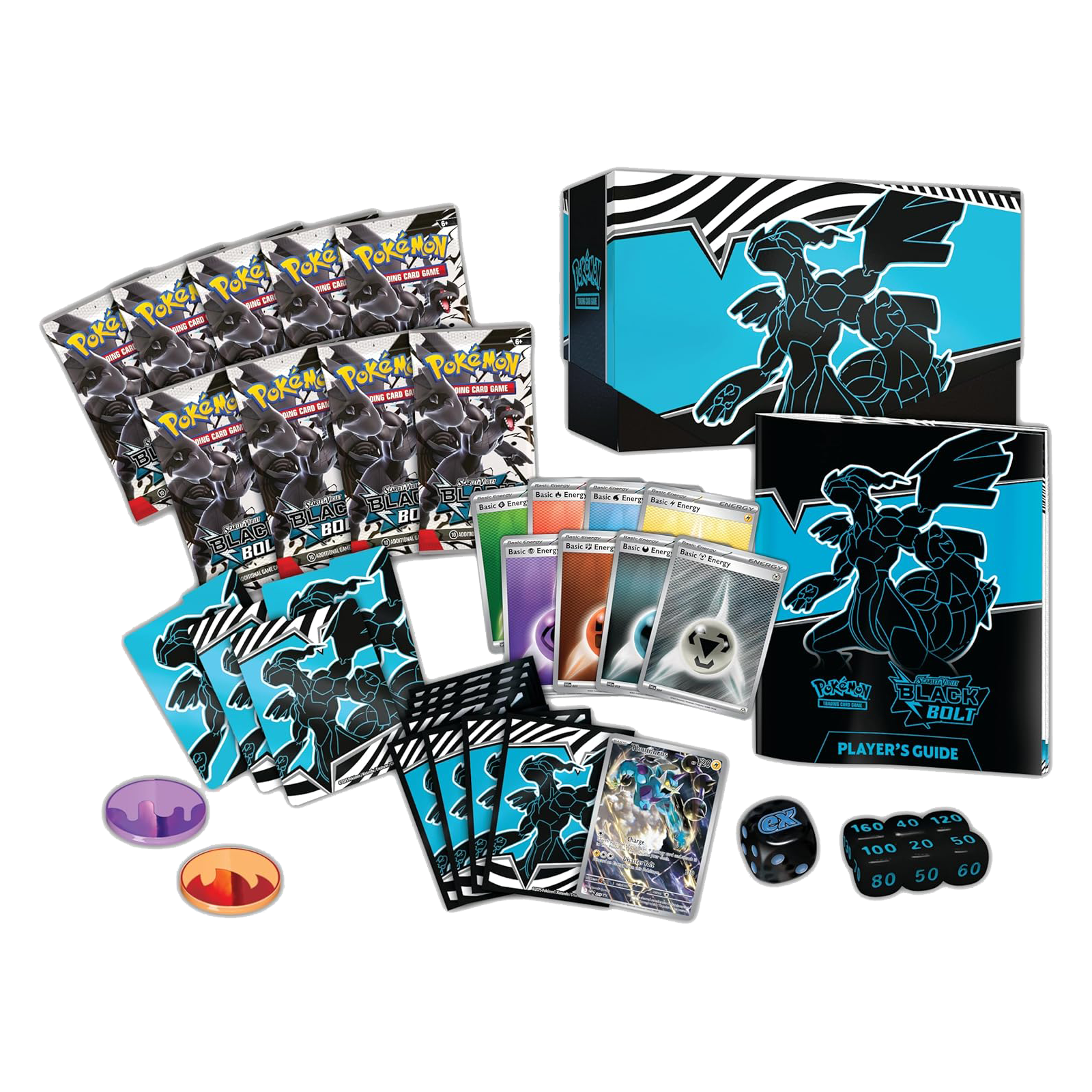 Pokémon Scarlet & Violet - Black Bolt Elite Trainer Box - Small Bacteria | UK Stockist