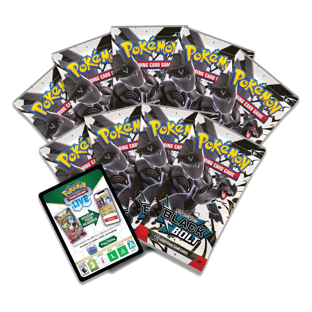 Pokémon Scarlet & Violet - Black Bolt Elite Trainer Box - Small Bacteria | UK Stockist