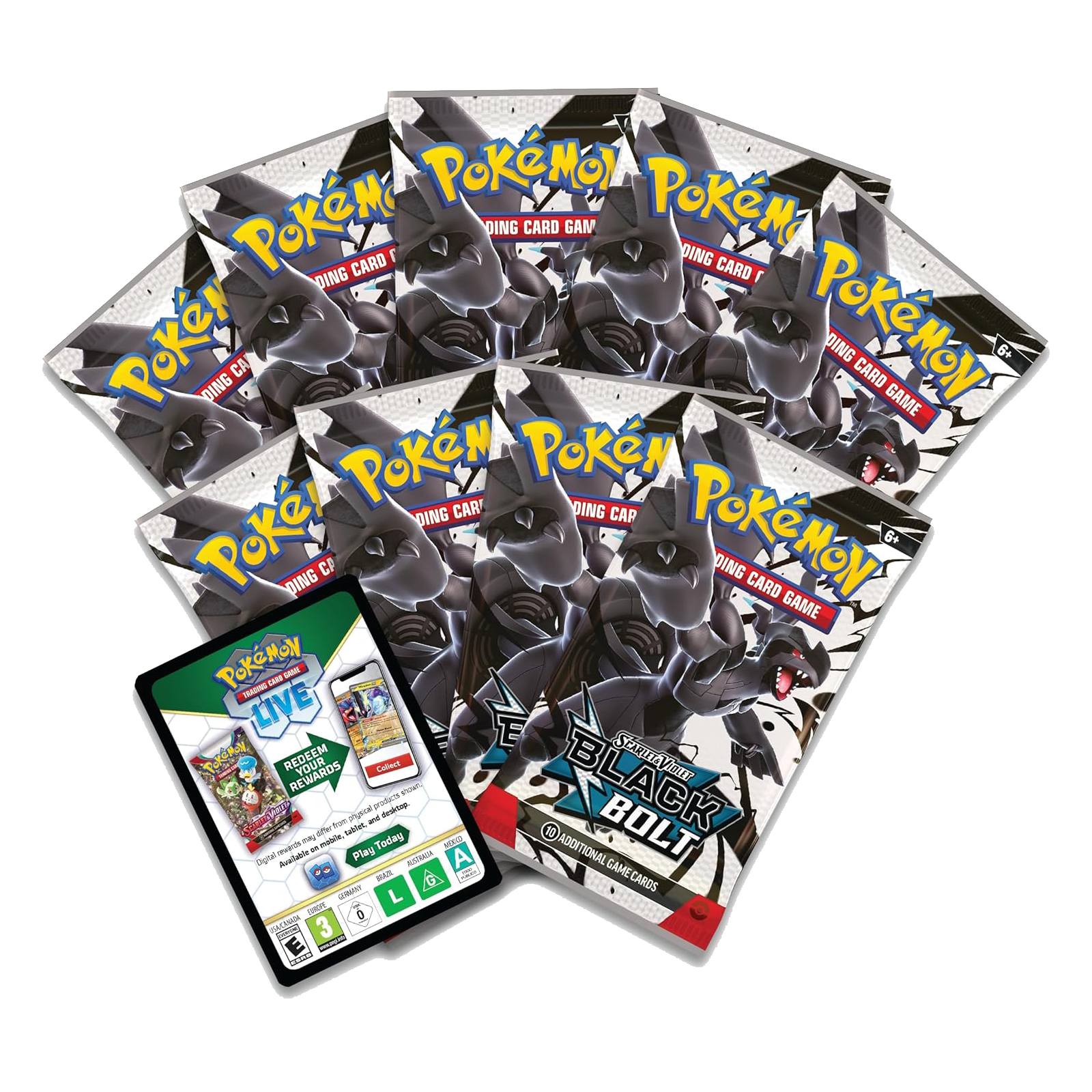 Pokémon Scarlet & Violet - Black Bolt Elite Trainer Box - Small Bacteria | UK Stockist