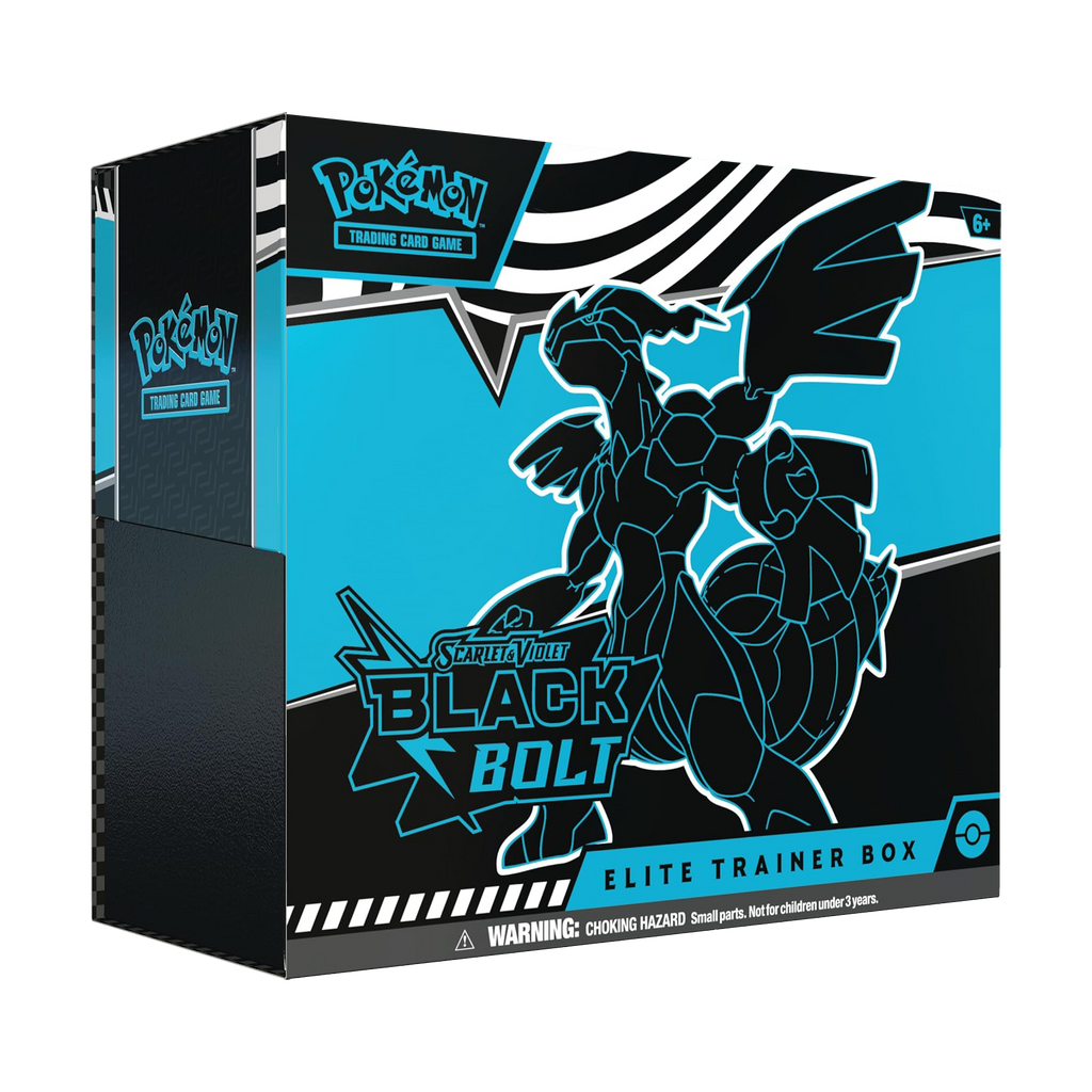 Pokémon Scarlet & Violet - Black Bolt Elite Trainer Box - Small Bacteria | UK Stockist