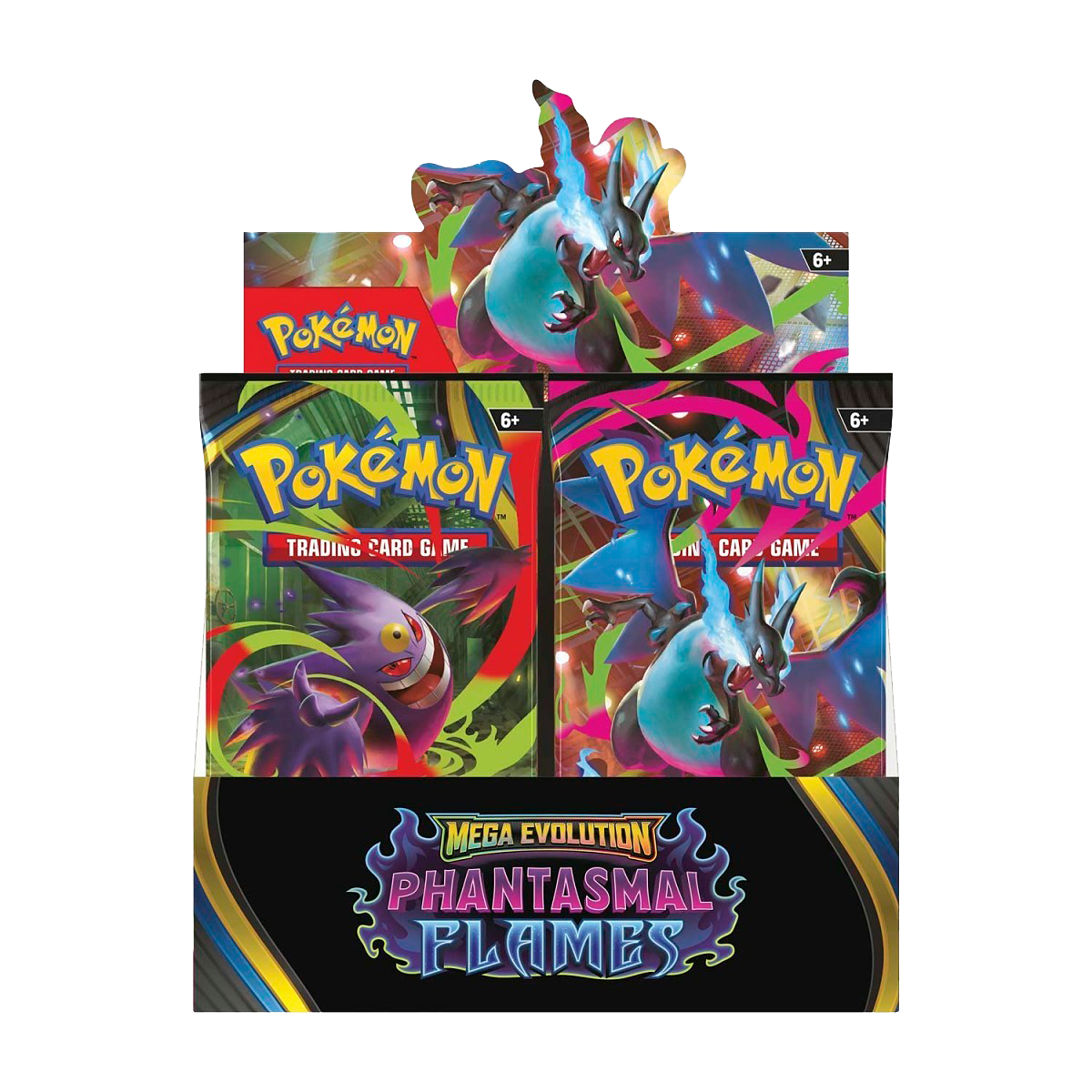 Pokémon Mega Evolution-Phantasmal Flames Booster Display Box (36 Packs) - Small Bacteria | UK Stockist