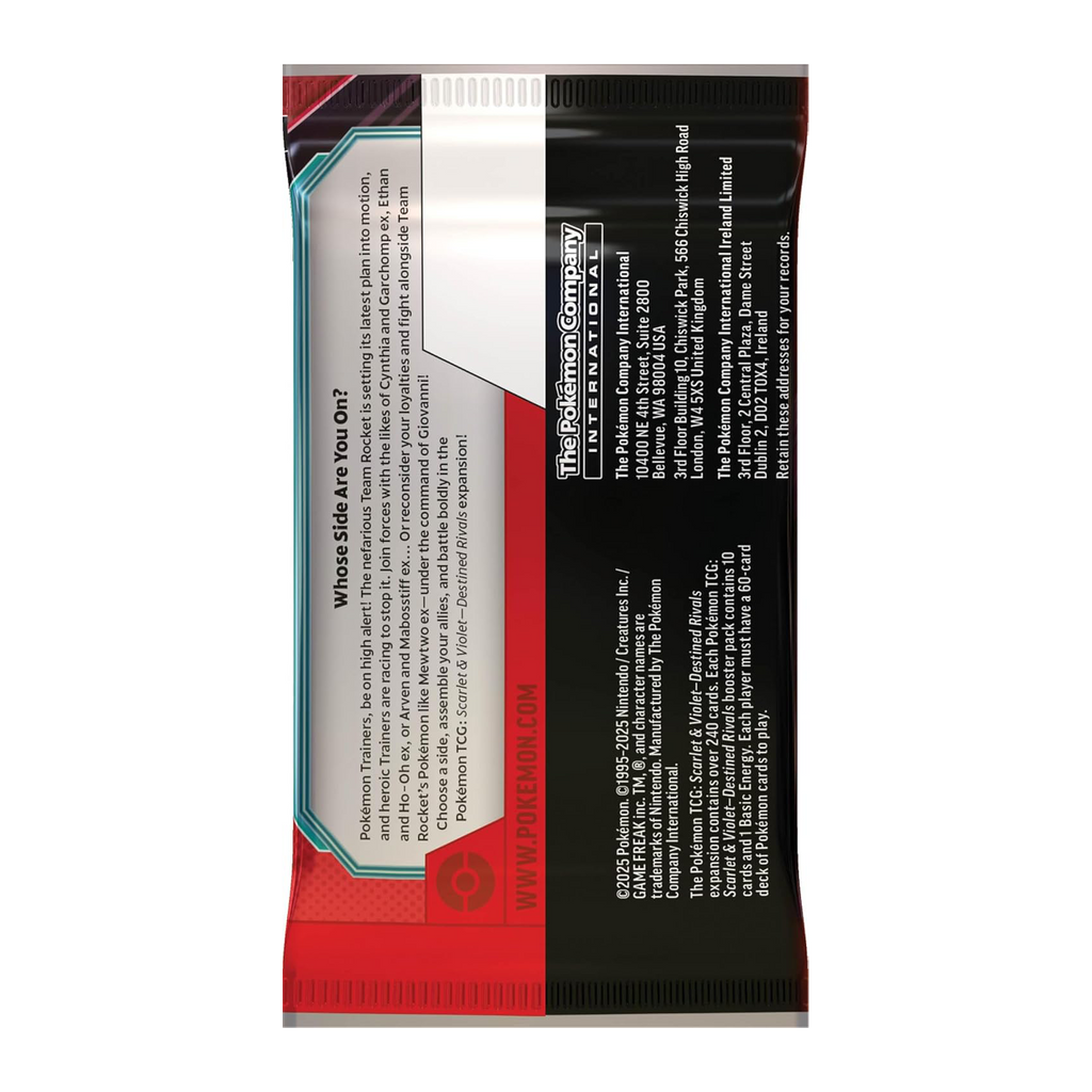 Pokémon Destined Rivals Booster Box - Small Bacteria | UK Stockist