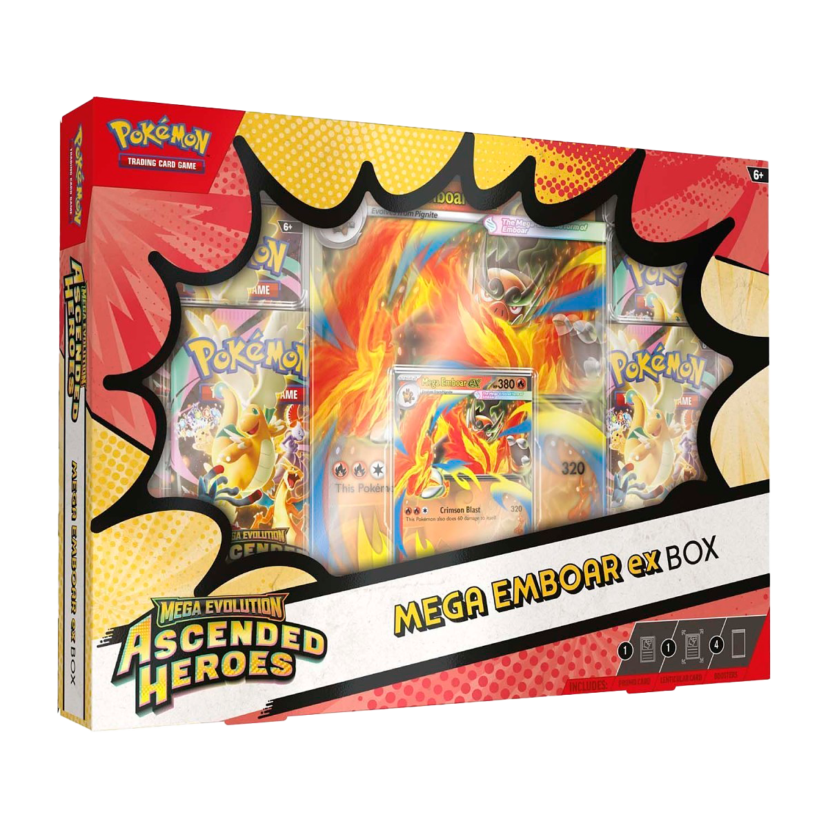 Pokémon Mega Evolution—Ascended Heroes Mega Emboar ex Box - Small Bacteria | UK Stockist