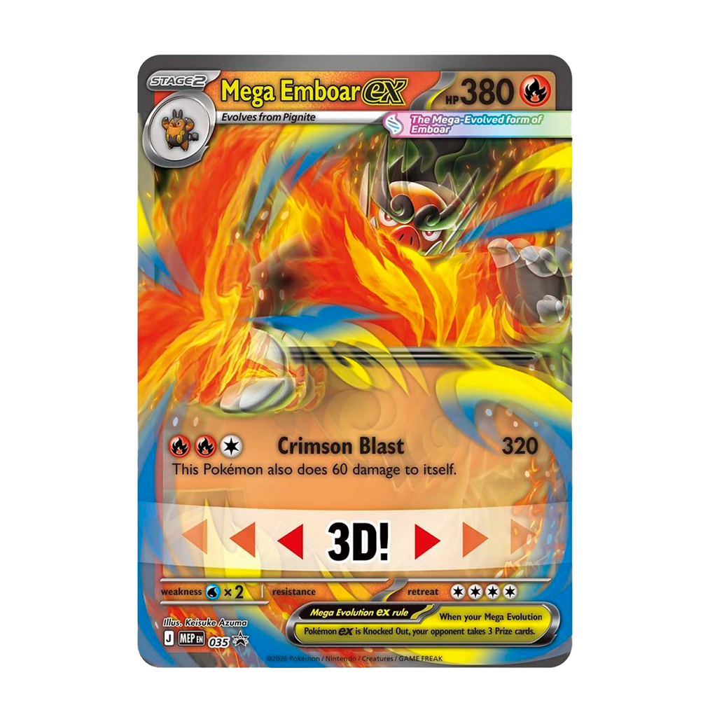 Pokémon Mega Evolution—Ascended Heroes Mega Emboar ex Box - Small Bacteria | UK Stockist