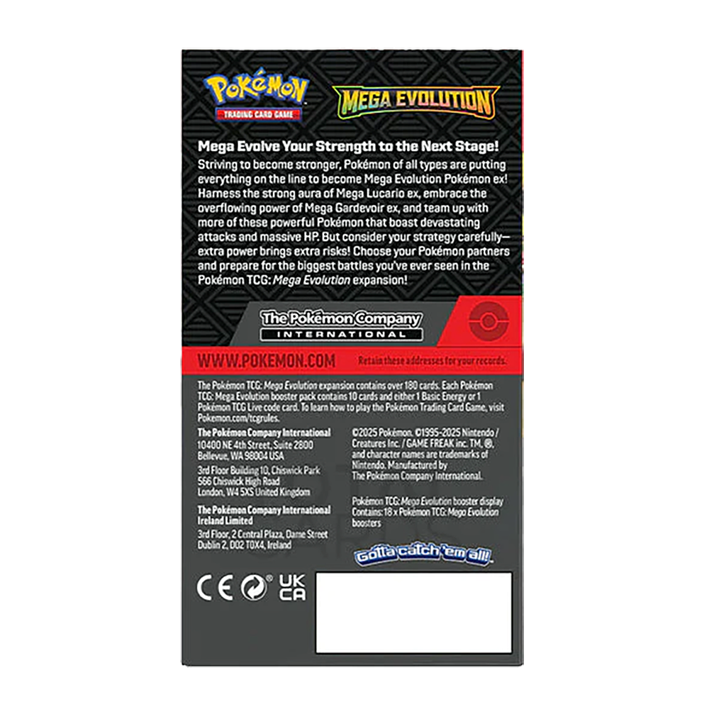 Pokémon Mega Evolution Half Booster Box (18 packs) - Small Bacteria | UK Stockist