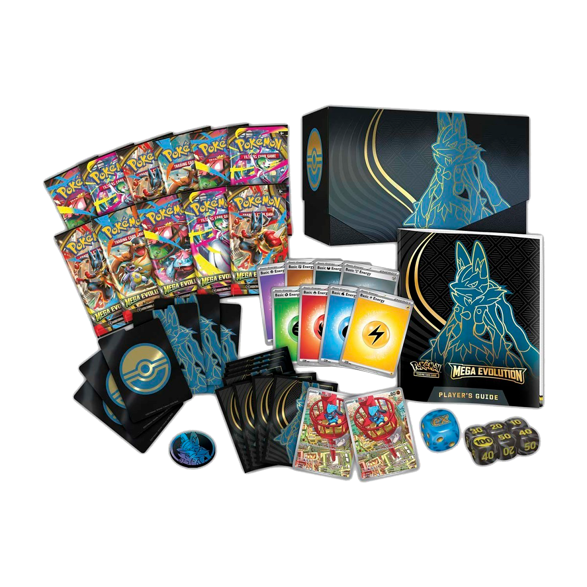 mega lucario japanese booster box Pokémon Center Mega Evolution Elite Trainer Box (Mega Lucario) - Small Bacteria
