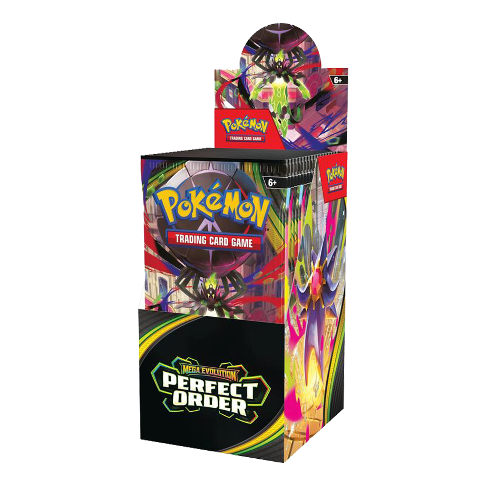Pokémon Mega Evolution-Perfect Order Half Booster Box (18 Packs) - Small Bacteria | UK Stockist