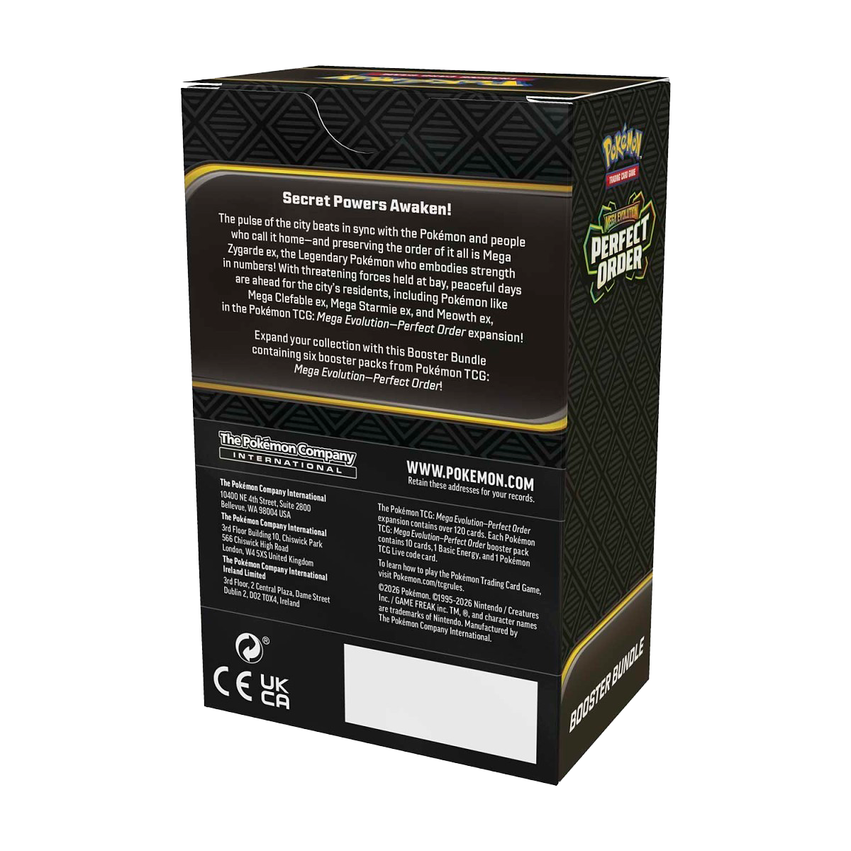 pokemon mega evolution booster box uk Pokémon Mega Evolution-Perfect Order Booster Bundle (6 Packs) - Small Bacteria