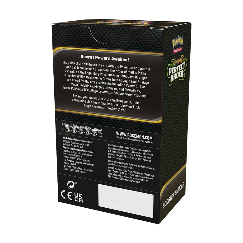 Pokémon Mega Evolution-Perfect Order Booster Bundle (6 Packs) - Small Bacteria | UK Stockist