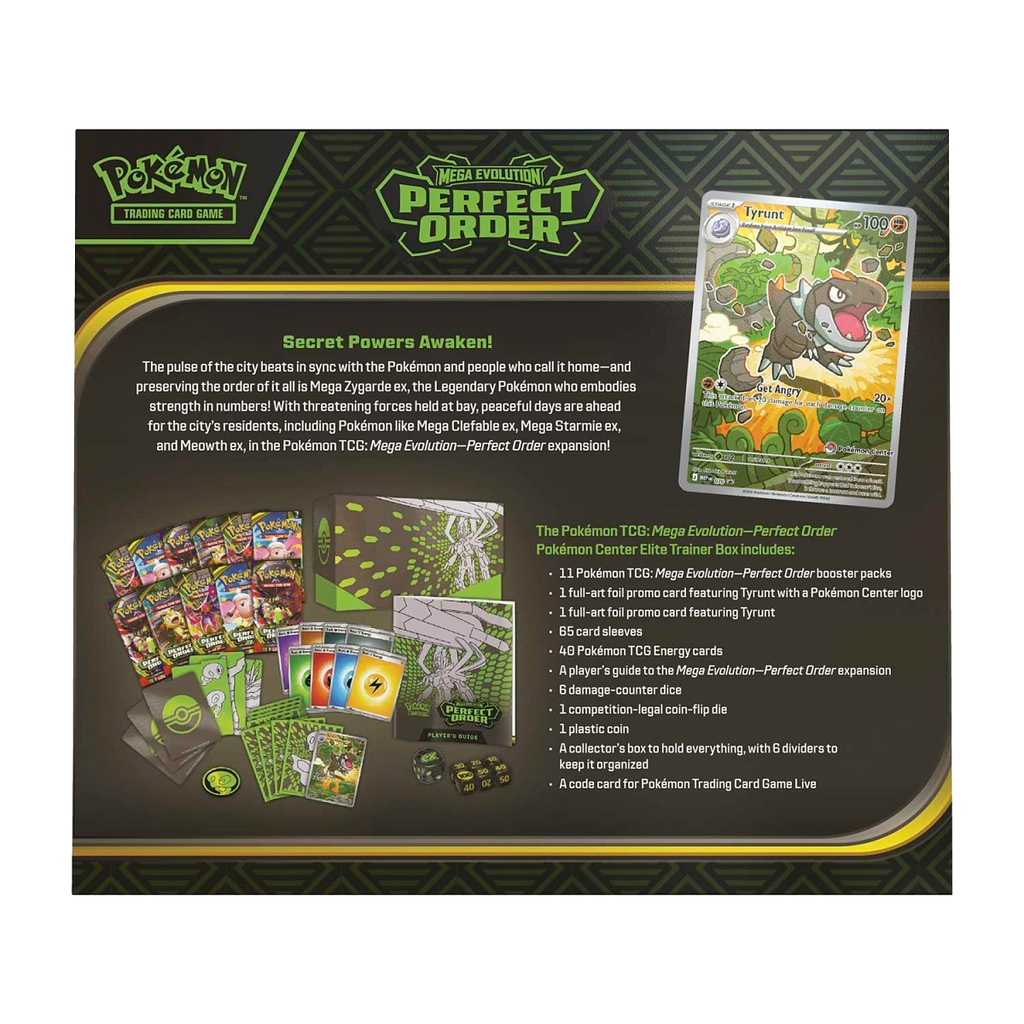 Pokémon Center Mega Evolution-Perfect Order Elite Trainer Box - Small Bacteria | UK Stockist