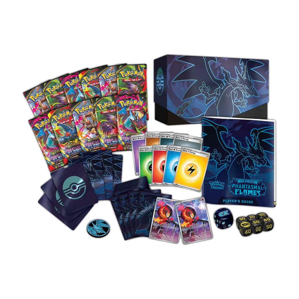 Pokémon Center Mega Evolution-Phantasmal Flames Elite Trainer Box - Small Bacteria | UK Stockist