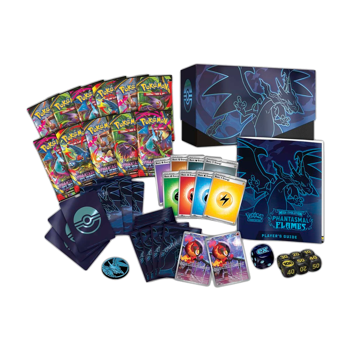 Pokémon Center Mega Evolution-Phantasmal Flames Elite Trainer Box - Small Bacteria | UK Stockist