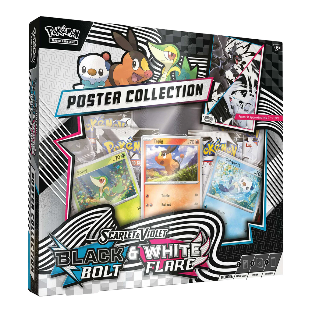 Pokémon Scarlet & Violet -Black Bolt & White Flare Unova Poster Collection - Small Bacteria | UK Stockist