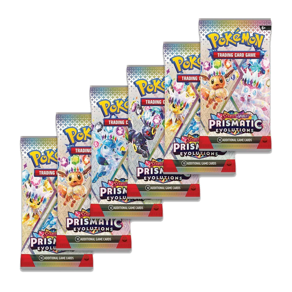 Pokémon Scarlet & Violet-Prismatic Evolutions Booster Bundle (6 Packs) - Small Bacteria | UK Stockist