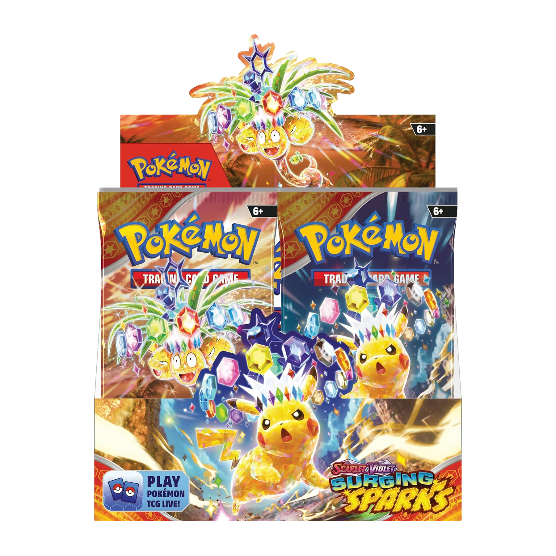 Pokémon TCG: Scarlet & Violet - Surging Sparks Booster Display Box (36 Packs) - Small Bacteria | UK Stockist