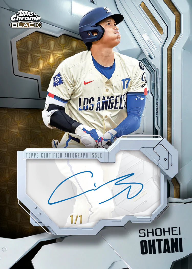 2026 Topps Chrome® Black Baseball Hobby Box - Small Bacteria | UK Stockist