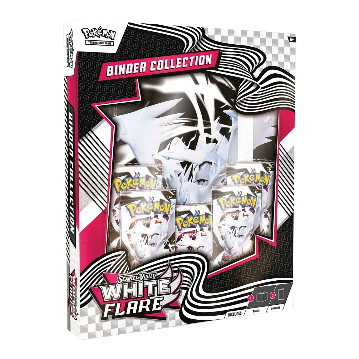 Pokémon Scarlet & Violet - White Flare Binder Collection - Small Bacteria | UK Stockist
