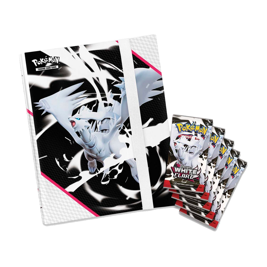 Pokémon Scarlet & Violet - White Flare Binder Collection - Small Bacteria | UK Stockist