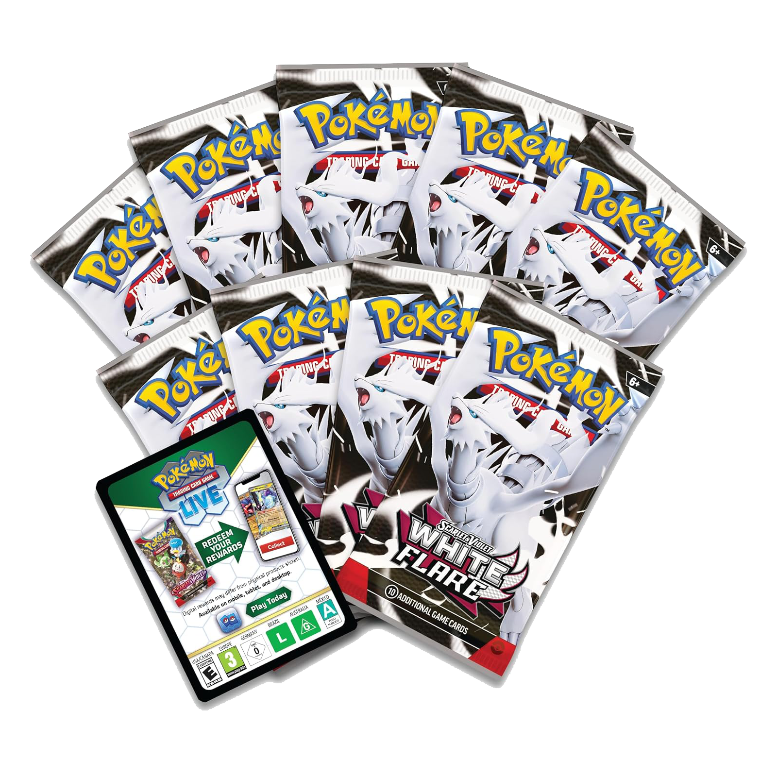 Pokémon Scarlet & Violet - White Flare Elite Trainer Box - Small Bacteria | UK Stockist